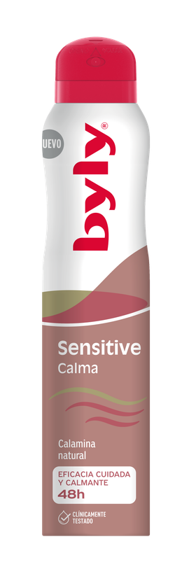 اسپری ضد تعریق Byly مدل Sensetive Calma پوست حساس 48 ساعته