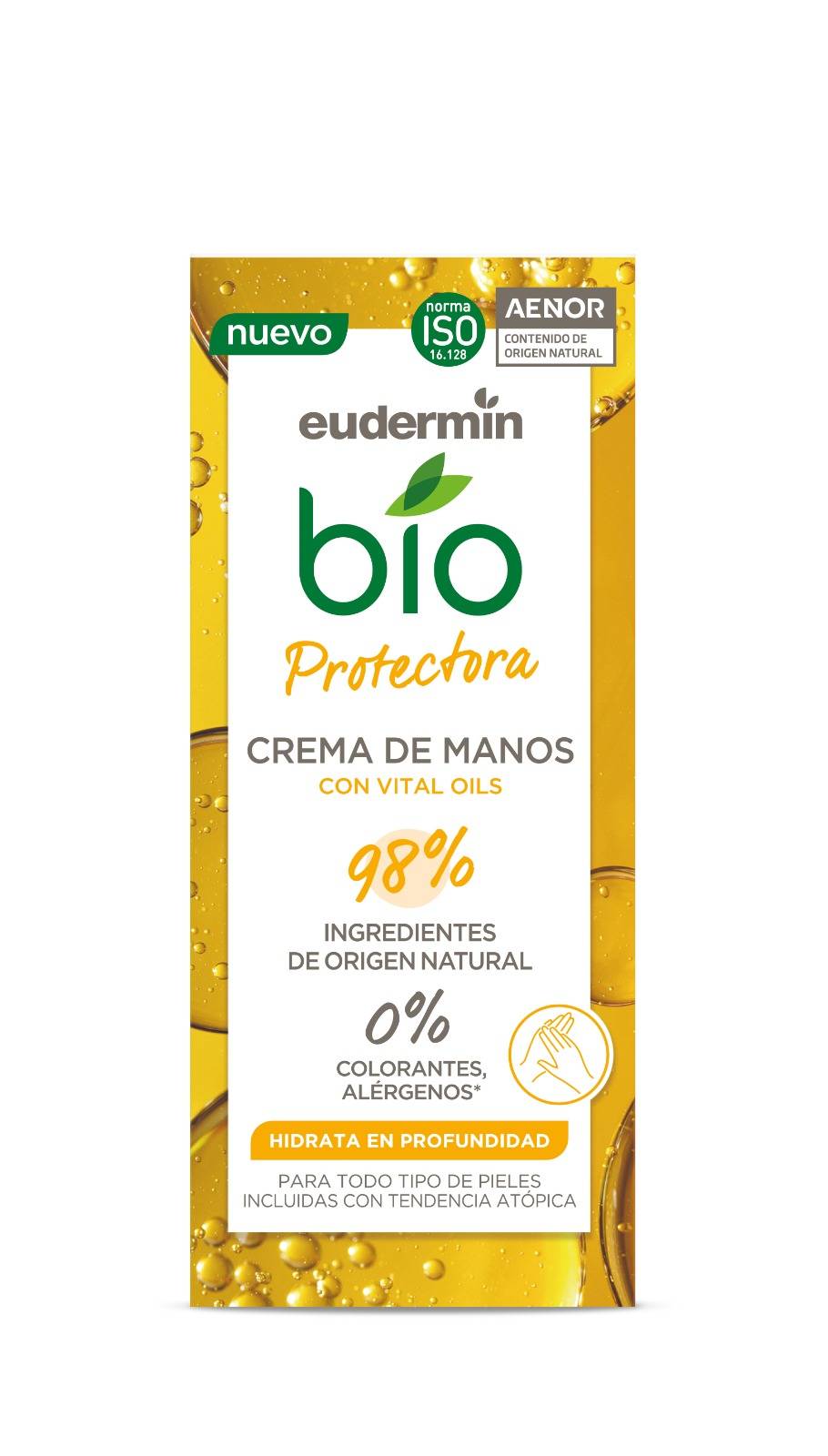 کرم دست ارگانیک Eudermin مدل ضد اگزما با 98 درصد ترکیبات طبیعی