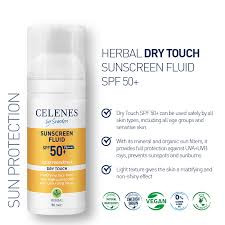 کرم ضد آفتاب گیاهی درای تاچ فلوئید SPF 50 - سلنس