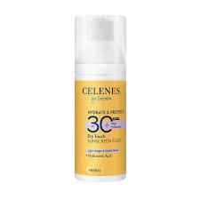 کرم ضد آفتاب گیاهی درای تاچ فلوئید SPF 30 - سلنس