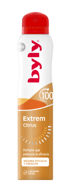 اسپری ضد تعریق Byly مدل Extrem Citrus با رایحه مرکبات 100 ساعته