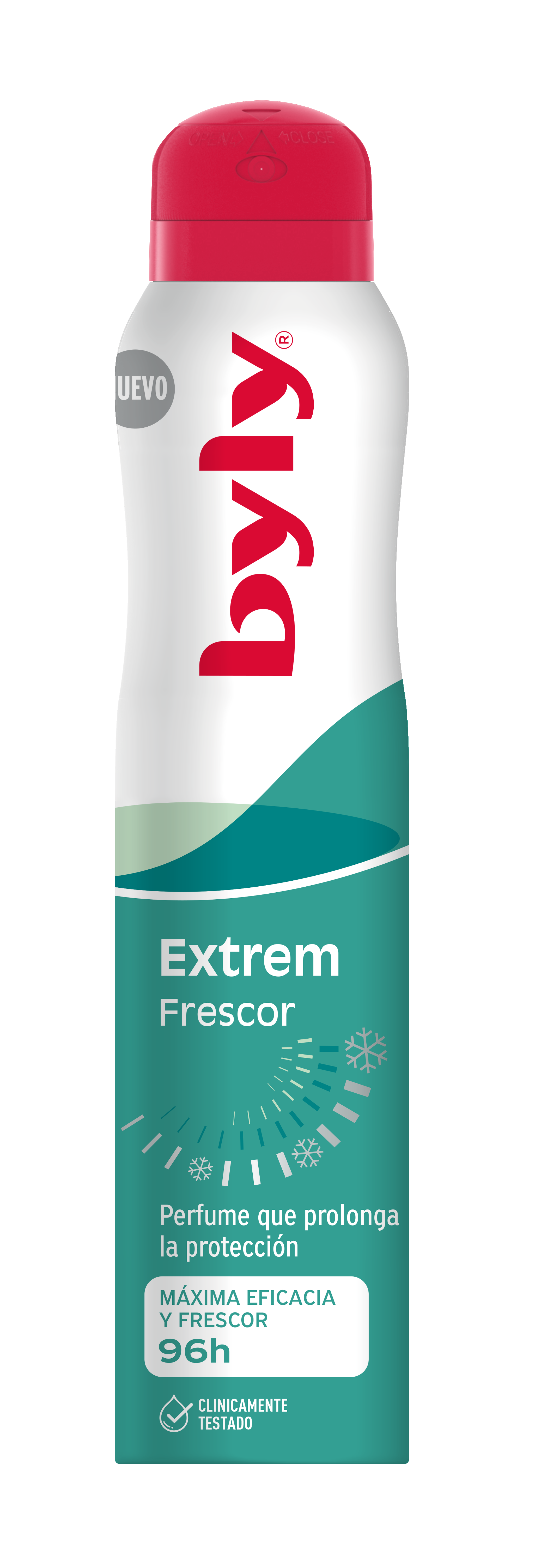 اسپری ضد تعریق Byly مدل Extreme Frescor با رایحه خنک 96 ساعته