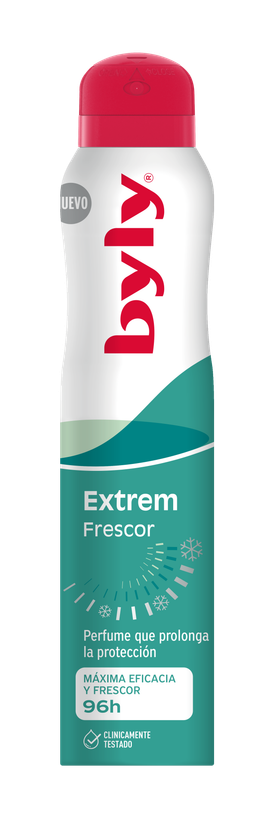 اسپری ضد تعریق Byly مدل Extreme Frescor با رایحه خنک 96 ساعته