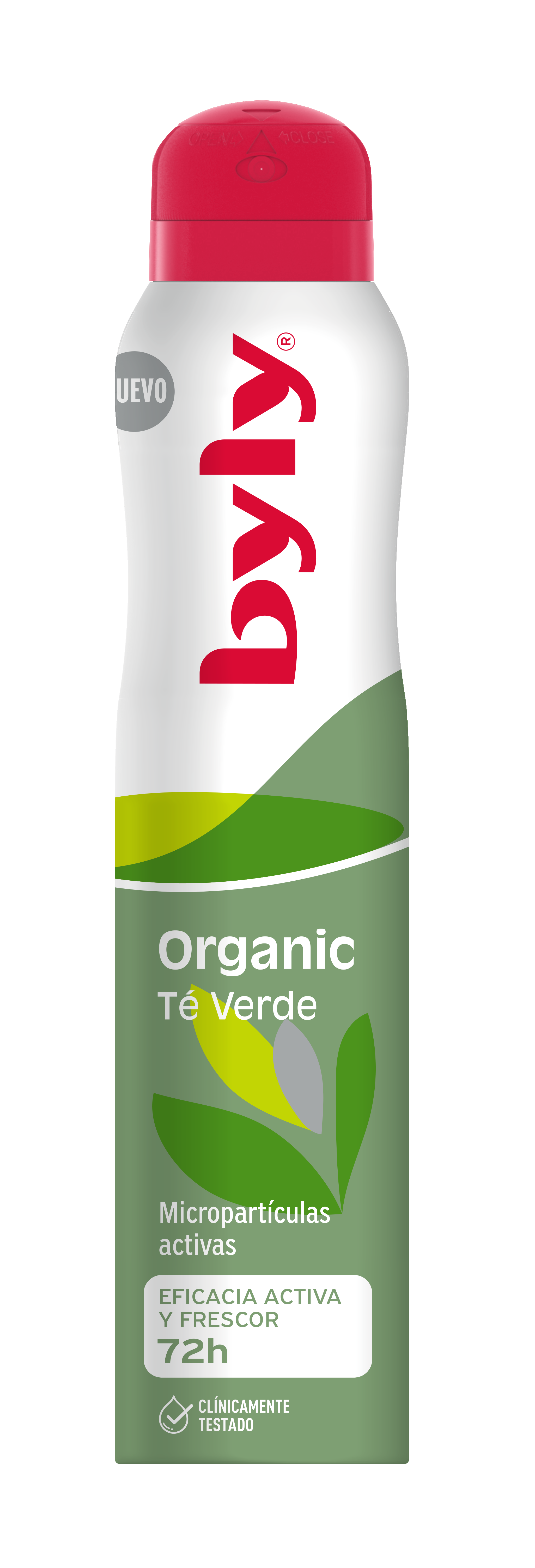 اسپری ضد تعریق Byly مدل Organic Fresh حاوی چای سبز 72 ساعته