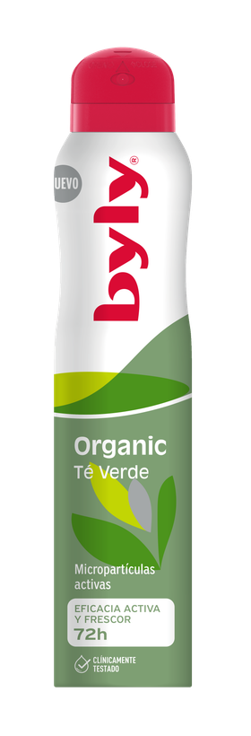 اسپری ضد تعریق Byly مدل Organic Fresh حاوی چای سبز 72 ساعته