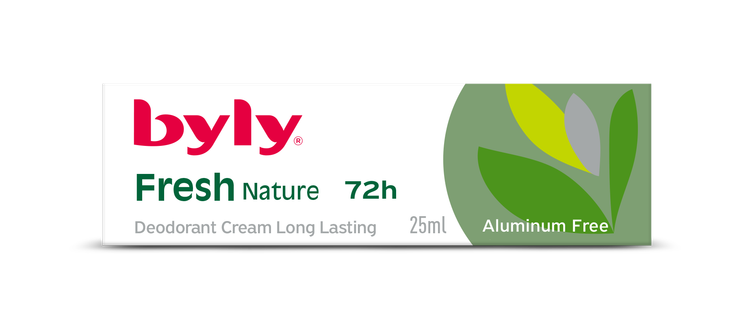 کرم ضد تعریق Byly مدل Fresh Organic حاوی عصاره چای سبز 72 ساعته